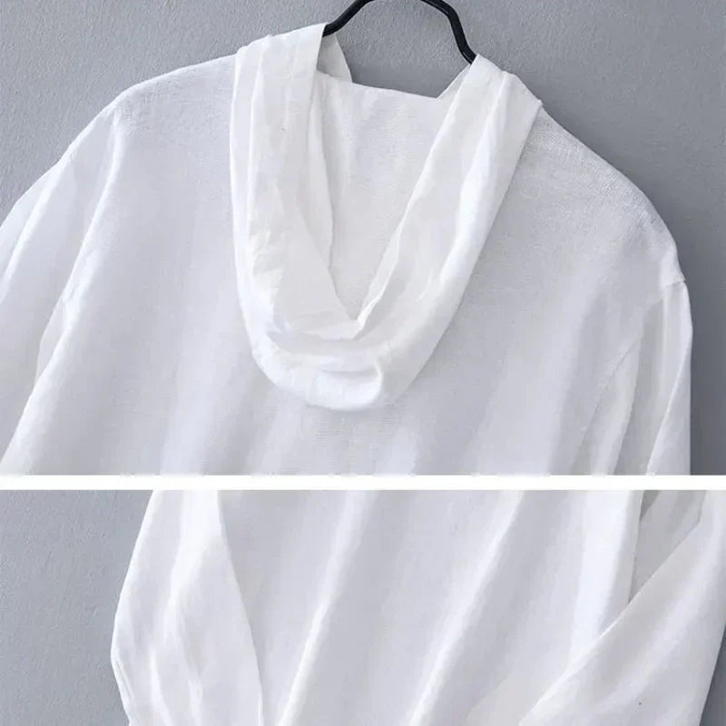 PULL À CAPUCHE EN LIN VIVA